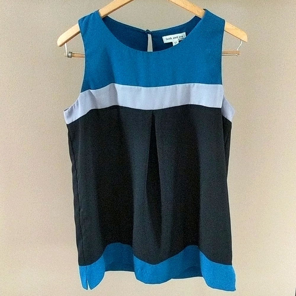 *$5 with bundle faith and joy Los Angeles M Blue and Blank Top